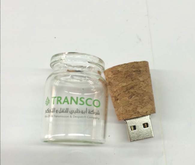 阿布扎比傳輸 & 派遣公司定制漂流瓶U盤禮品